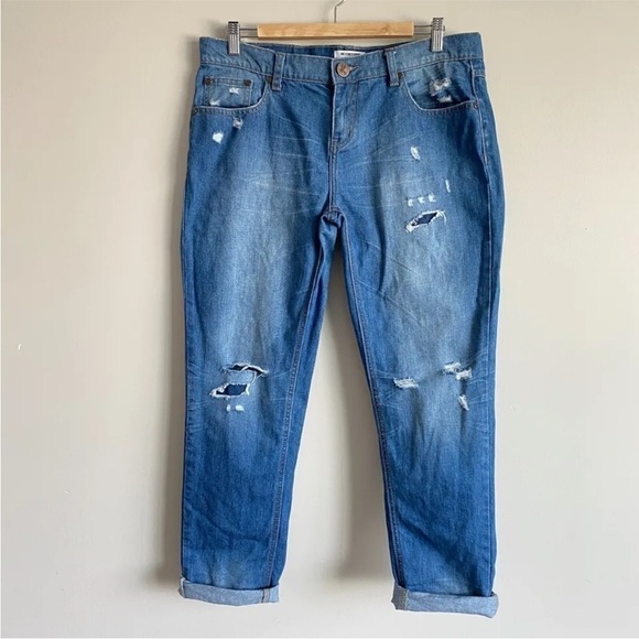 One x One Teaspoon Awesome Baggies Jeans Relaxed Leg Sz 31 Distressed - Picture 1 of 11